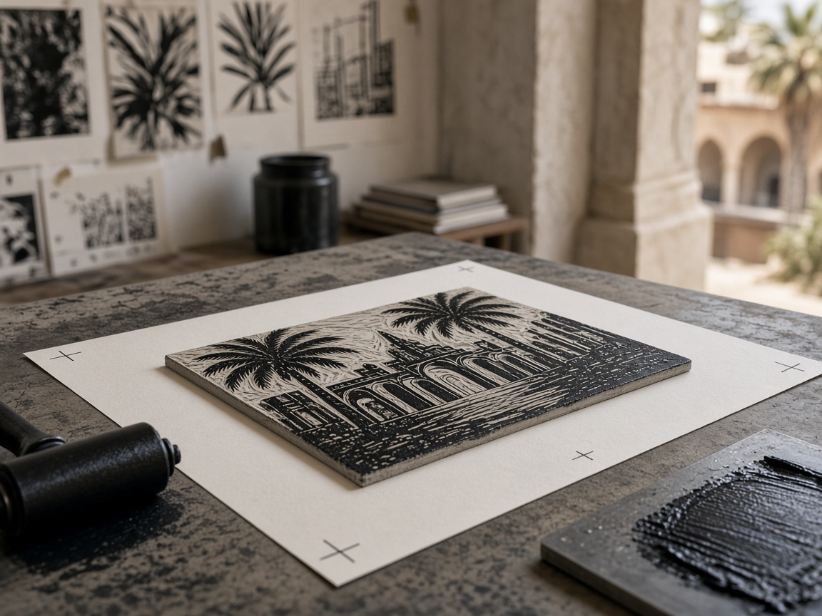 Edition printing at Maplehaven Atelier