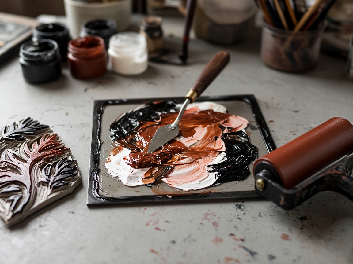 Relief inks at Maplehaven Atelier